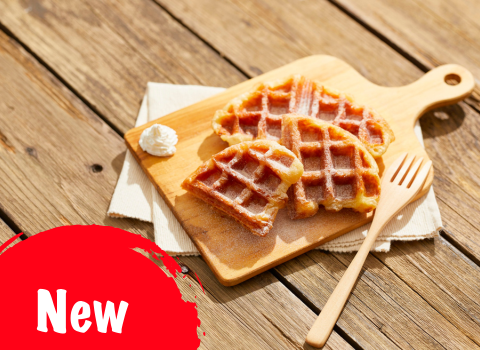 Gofry gryczane z karmelizowanymi jabłkami – zdrowy deser pełen smaku ?? Gofry gryczane z karmelizowanymi jabłkami – zdrowy deser pełen smaku ??